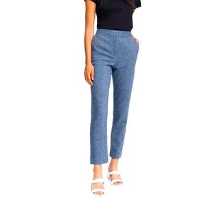 rag & bone blue multi LAYLA herringbone pant size 2